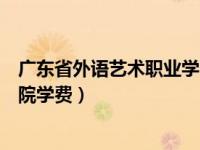 广东省外语艺术职业学院学费怎样（广东省外语艺术职业学院学费）
