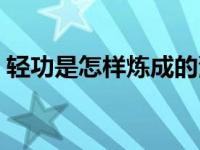 轻功是怎样炼成的漫画（轻功是怎样炼成的）