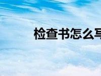 检查书怎么写查书（检查书范本）
