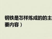 钢铁是怎样炼成的的主要内容介绍（钢铁是怎样炼成的的主要内容）