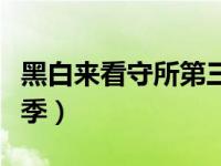 黑白来看守所第三季在线（黑白来看守所第三季）