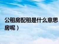 公租房配租是什么意思（公租房是什么意思呢 如何申请公租房呢）