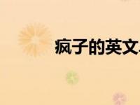 疯子的英文单词（疯子的英文）