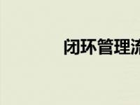 闭环管理流程图（闭环管理）
