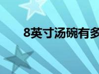 8英寸汤碗有多大（阴阳师牙牙汤碗）