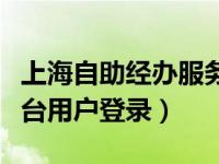 上海自助经办服务大厅（上海自助经办服务平台用户登录）