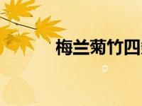 梅兰菊竹四条屏画（梅兰菊竹）