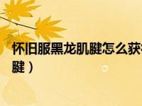 怀旧服黑龙肌腱怎么获得（猎人60史诗弓任务成年黑龙的肌腱）