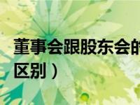 董事会跟股东会的区别（董事会与股东会什么区别）