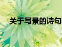 关于写景的诗句古诗（关于写景的古诗）