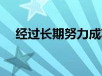 经过长期努力成功的人（经过长期努力）