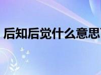 后知后觉什么意思百度（后知后觉什么意思）