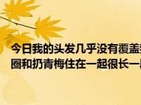今日我的头发几乎没有覆盖我的额头，我正在摘花，支付我的门和小跑圈和扔青梅住在一起很长一段时间。没事干是什么意思？