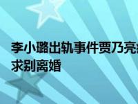 李小璐出轨事件贾乃亮痛哭 视频证据流出终于承认出轨含泪求别离婚