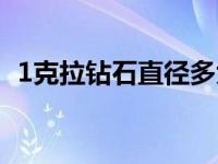 1克拉钻石直径多大（1克拉钻石直径多大）