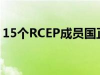 15个RCEP成员国正式签署协定 最新报道！！