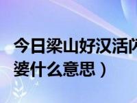 今日梁山好汉活闪婆什么意思（梁山好汉活闪婆什么意思）