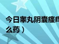 今日睾丸阴囊瘙痒用什么药（睾丸下面痒用什么药）