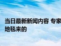 当日最新新闻内容 专家踩地毯观摩玉米地承办方回应并不是地毯来的