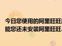 今日您使用的阿里旺旺版本不支持（无法检测到旺旺插件,可能您还未安装阿里旺旺.这是什么）