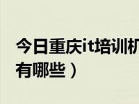 今日重庆it培训机构排名榜（重庆IT培训学校有哪些）