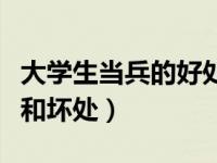 大学生当兵的好处有哪些（大学生当兵的好处和坏处）