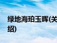 绿地海珀玉晖(关于绿地海珀玉晖当前房价介绍) 