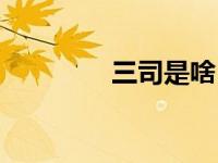 三司是啥（三司是哪三司）