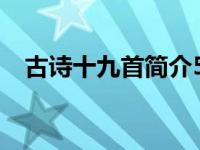 古诗十九首简介50字（古诗十九首 简介）