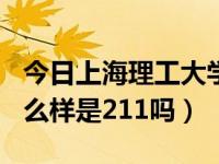 今日上海理工大学不是211（上海理工大学怎么样是211吗）