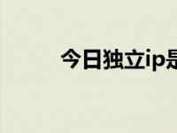 今日独立ip是什么（独立ip主机）