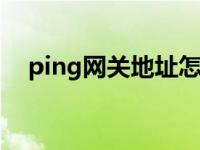 ping网关地址怎么查（网关地址怎么查）