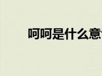 呵呵是什么意识（呵呵是什么意思）