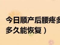 今日顺产后腰疼多久能恢复正常（顺产后腰疼多久能恢复）