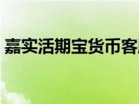 嘉实活期宝货币客服电话（嘉实活期宝货币）