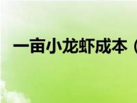 一亩小龙虾成本（一亩小龙虾能赚多少钱）