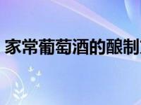 家常葡萄酒的酿制方法（在家怎么酿葡萄酒）