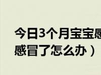 今日3个月宝宝感冒了一直睡觉（3个月宝宝感冒了怎么办）