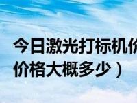 今日激光打标机价格大概多少钱（激光打标机价格大概多少）