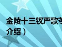 金陵十三钗严歌苓（关于金陵十三钗严歌苓的介绍）