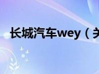 长城汽车wey（关于长城汽车wey的介绍）