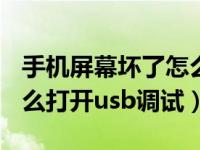手机屏幕坏了怎么打开usb（手机屏幕坏了怎么打开usb调试）