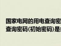 国家电网的用电查询密码是什么（国家电网开通用电服务的查询密码(初始密码)是多少）