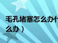 毛孔堵塞怎么办什么方法最有效（毛孔堵塞怎么办）