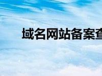 域名网站备案查询（域名网站挑花鸟）