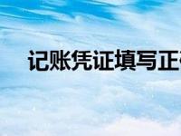 记账凭证填写正确图片（记账凭证软件）