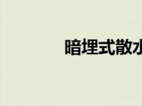 暗埋式散水做法（散水做法）