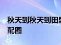 秋天到秋天到田里庄稼长得好,玉米,谷子儿歌配图