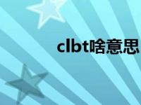 clbt啥意思（clbt是什么软件）