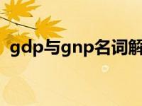 gdp与gnp名词解释（GDP与GNP的区别）